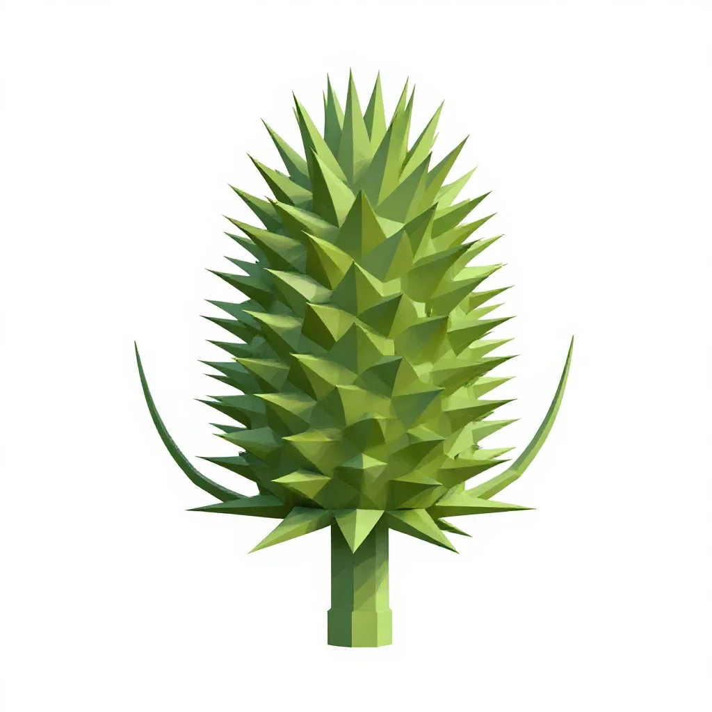 Thistle head isolated on a white background
