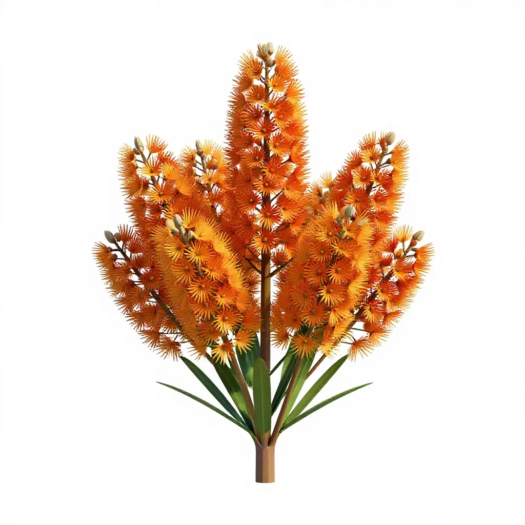 Waratah isolated on a white background