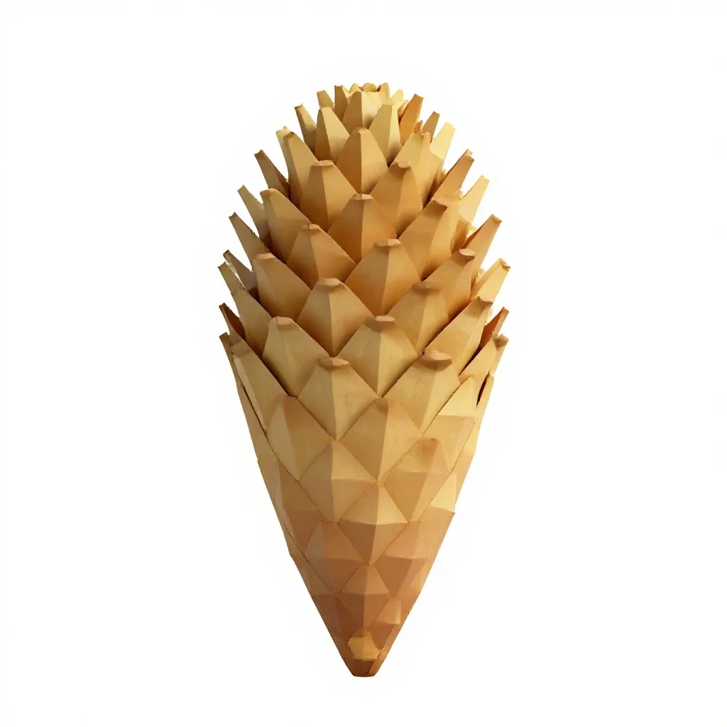 Echinacea cone isolated on a white background