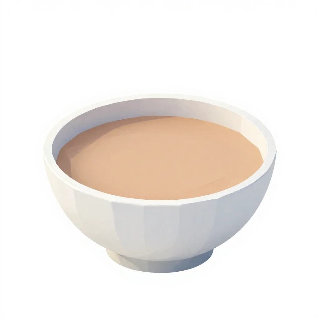 Bowl of pho isolated on a white background