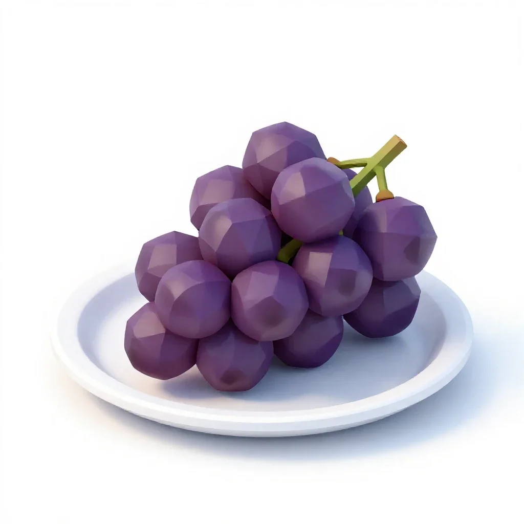 Bunch of grapes isolated on a white background
