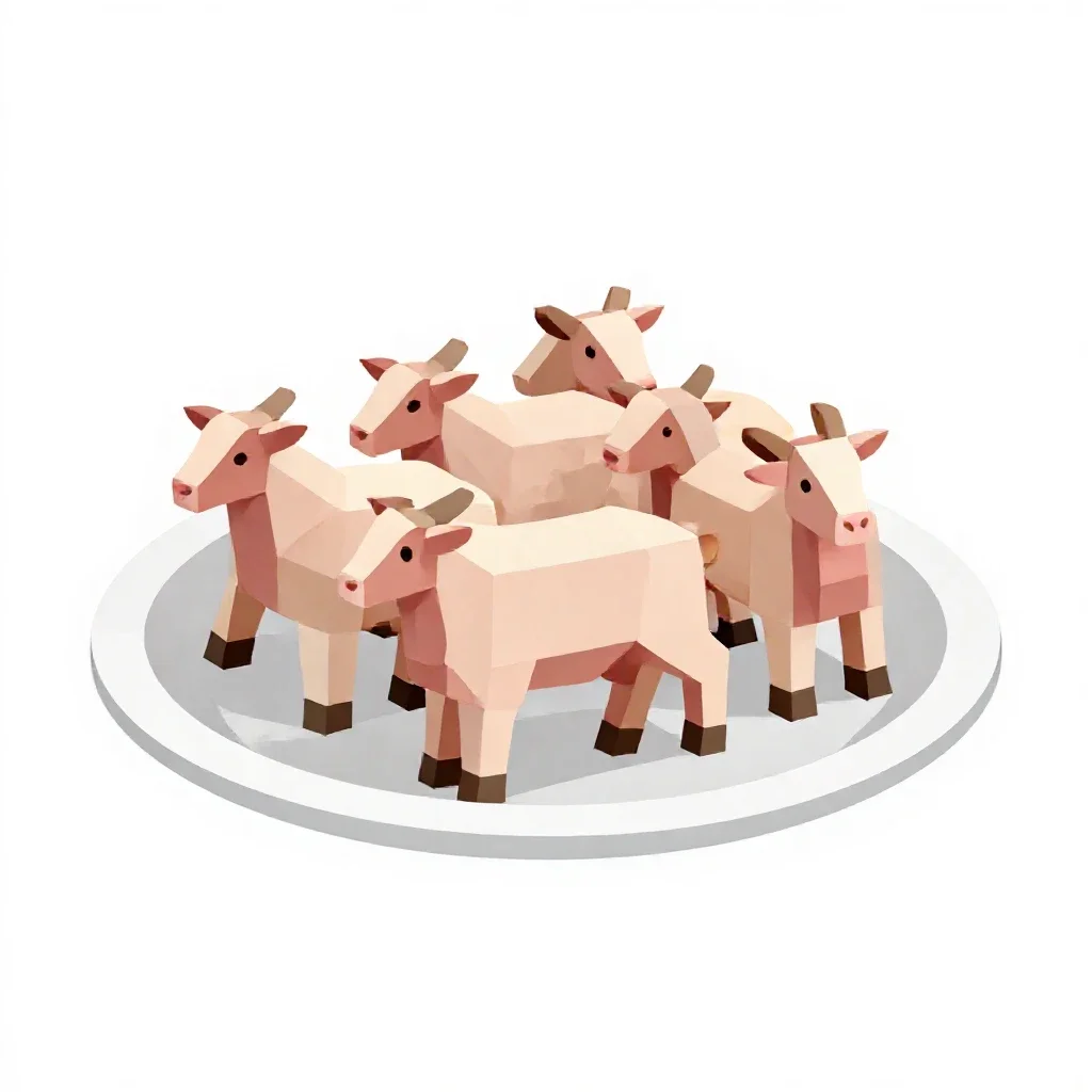 Rack of lamb isolated on a white background
