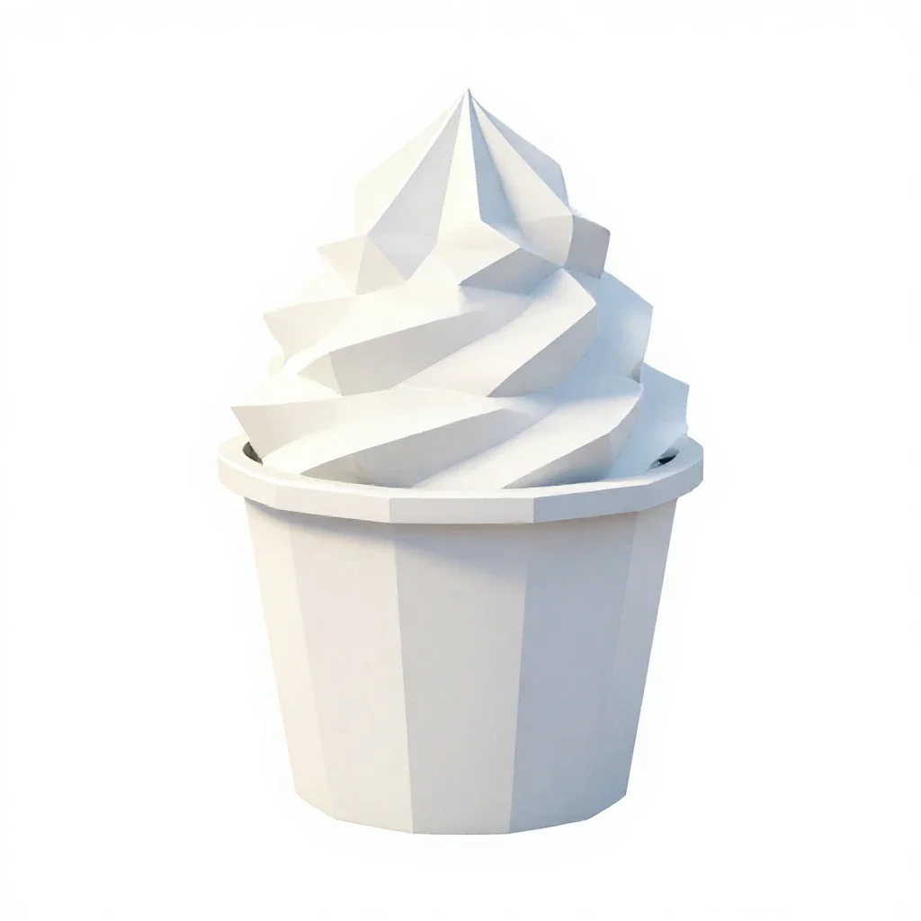 Shave ice cup isolated on a white background