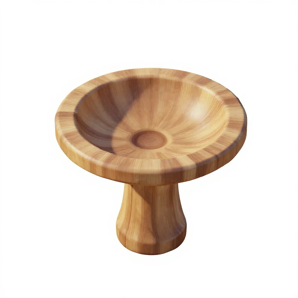 Bird bath isolated on a white background