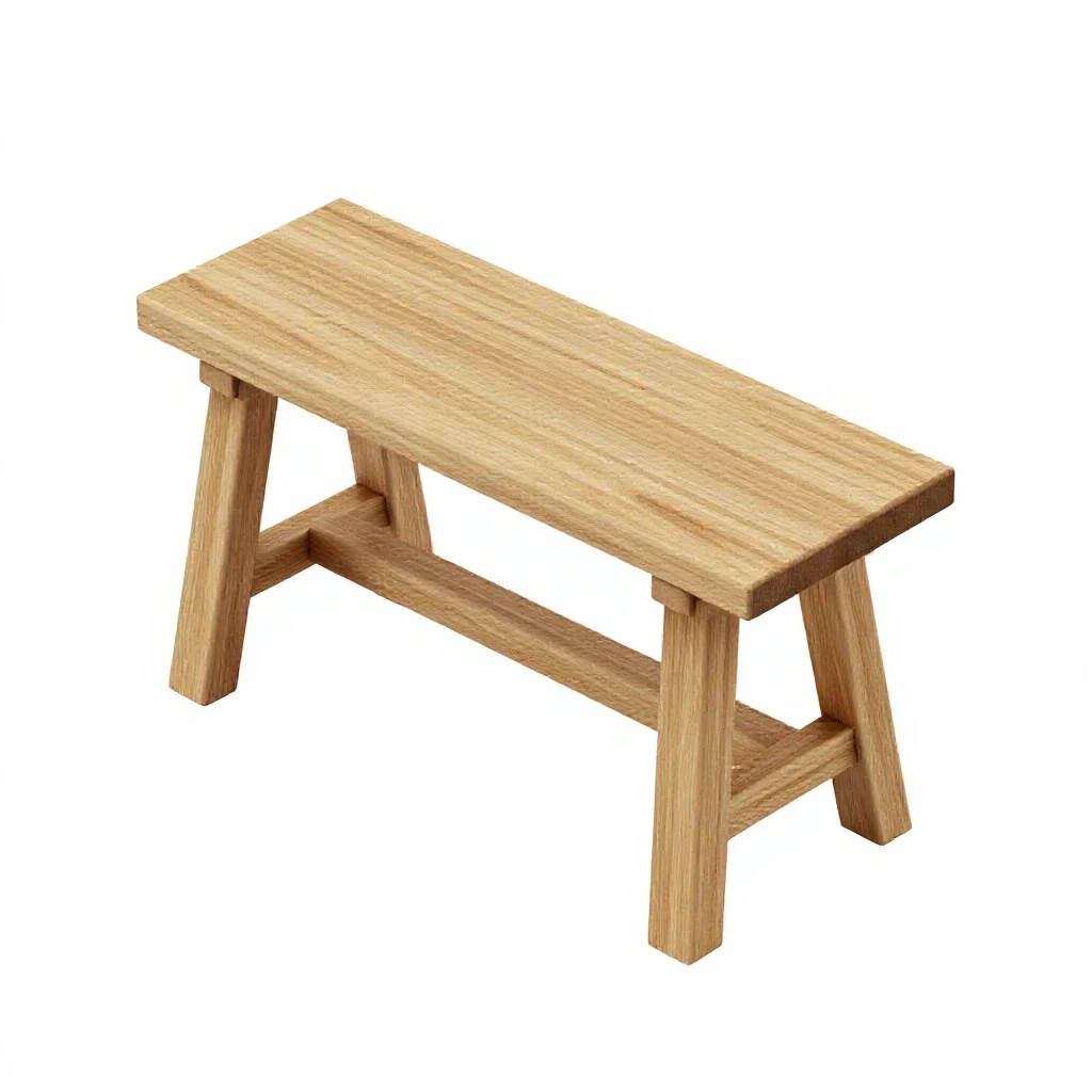 Potting bench isolated on a white background