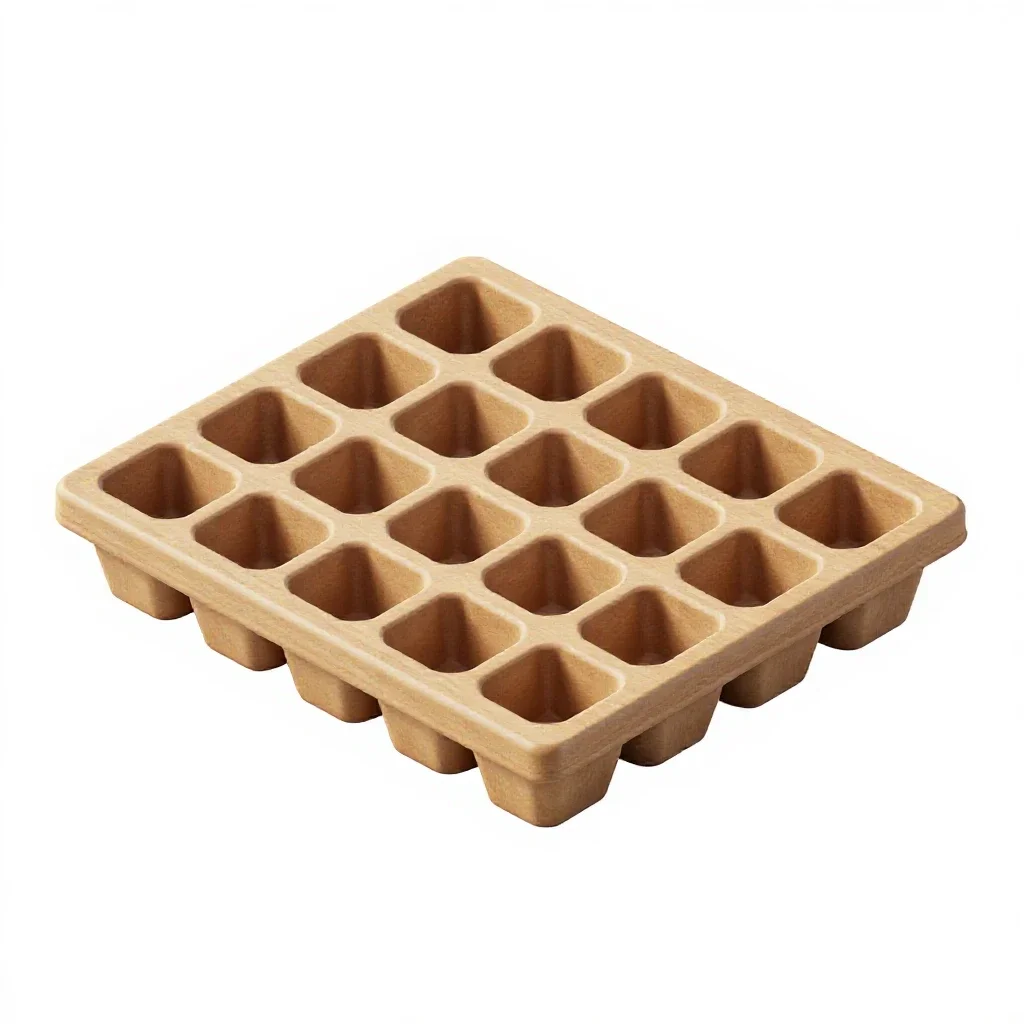 Seed tray isolated on a white background