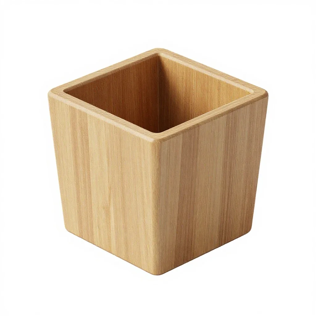 Self-watering planter isolated on a white background