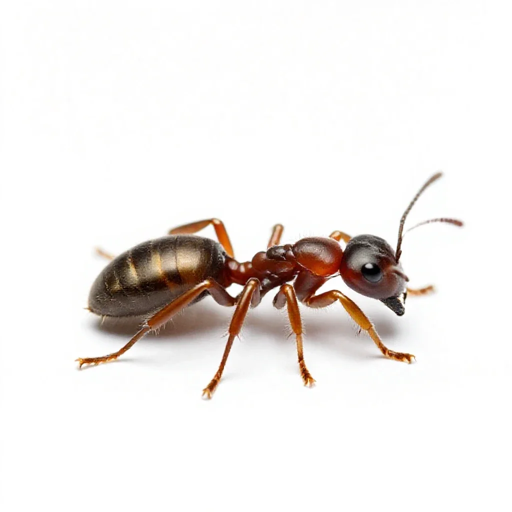 Bullet ant isolated on a white background