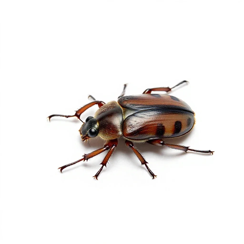 Diving beetle isolated on a white background