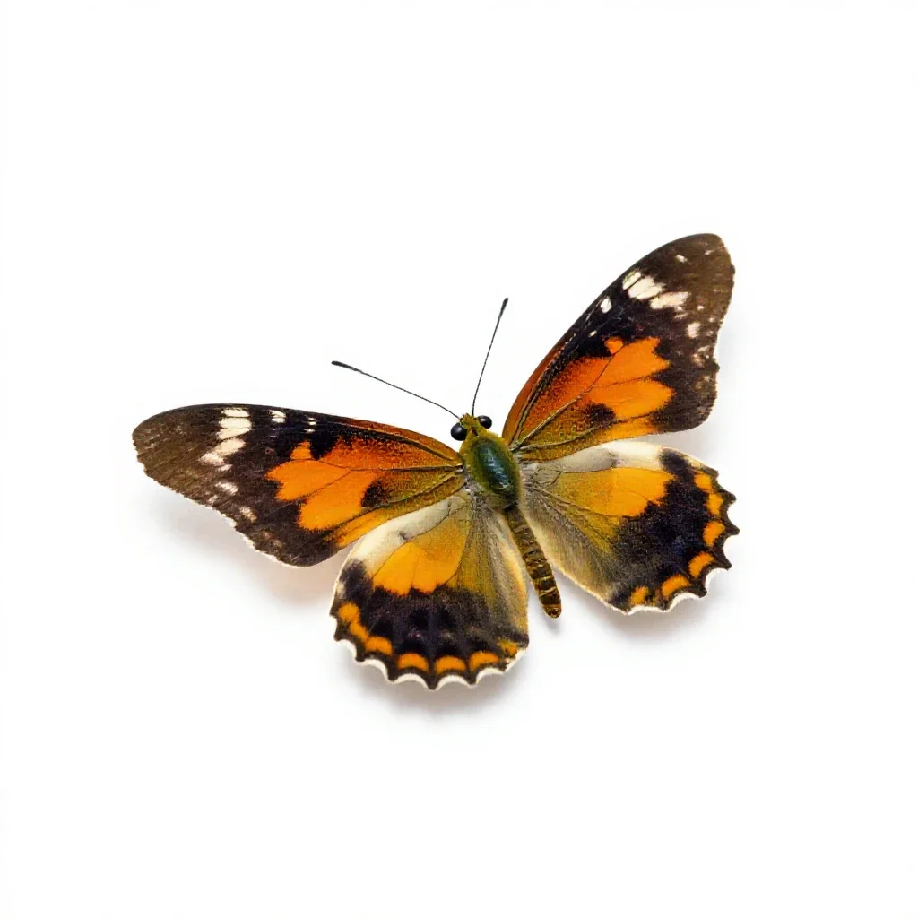 Firefly glowing isolated on a white background