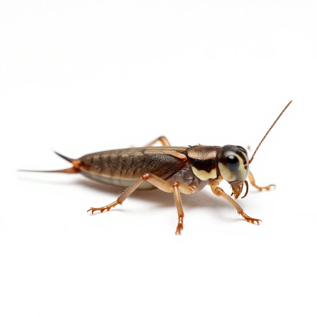 Springtail isolated on a white background