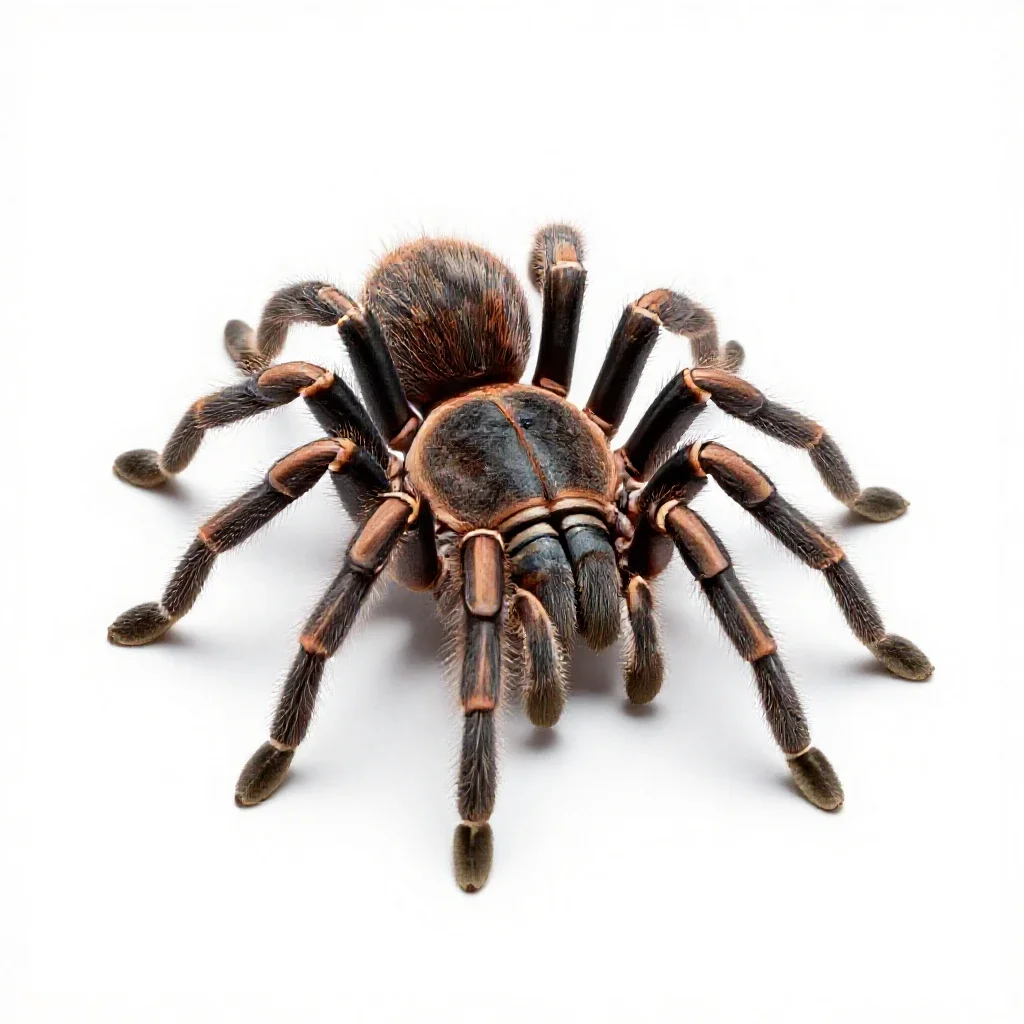 Tarantula isolated on a white background
