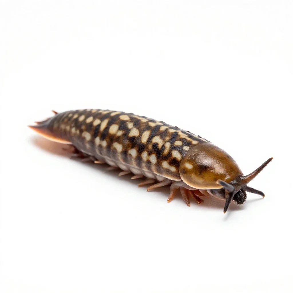 Woodlouse isolated on a white background