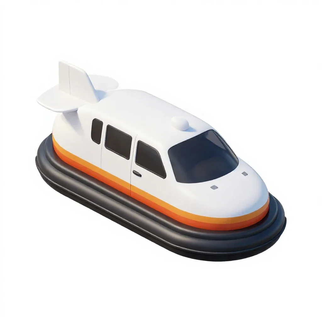 Hovercraft isolated on a white background