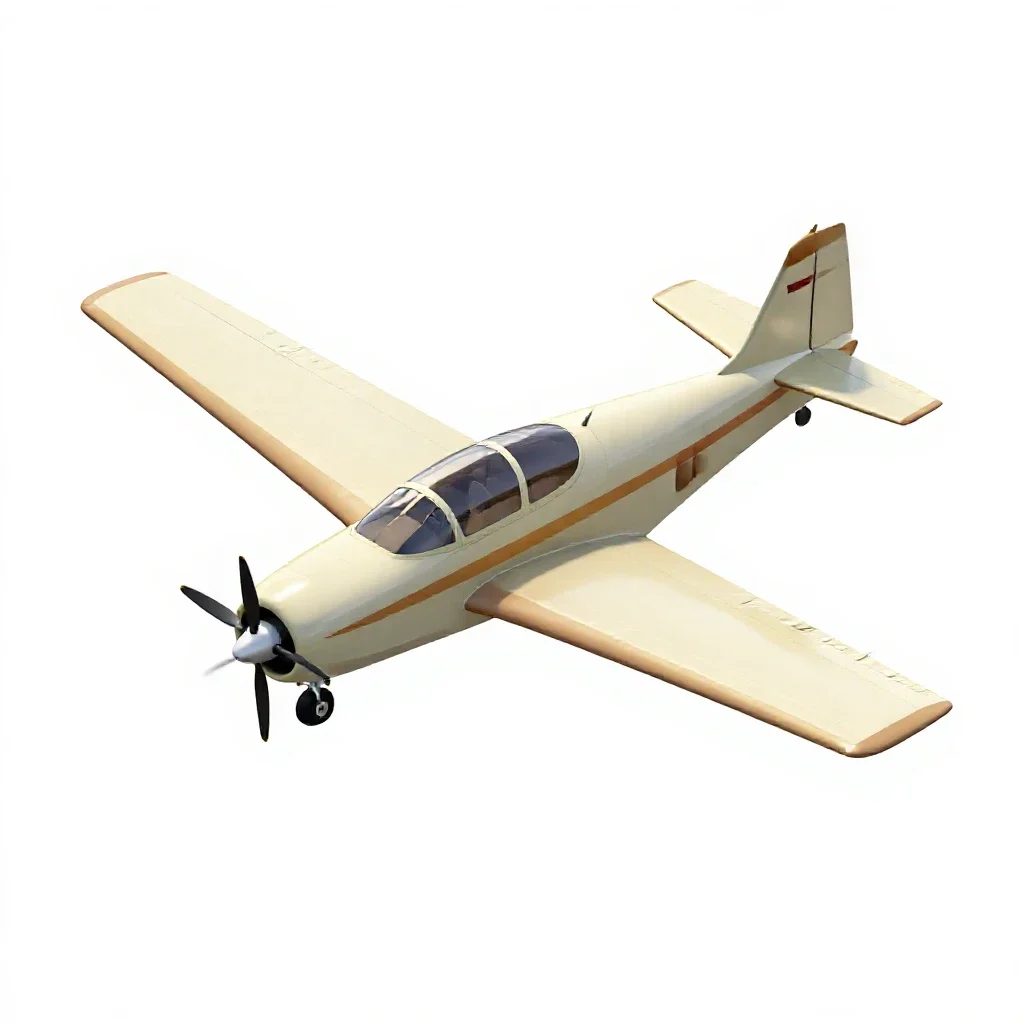 Aerobatic plane isolated on a white background