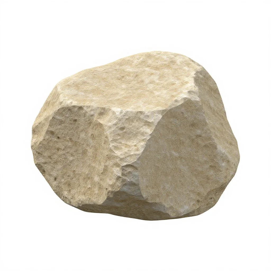 Chunk of pumice isolated on a white background