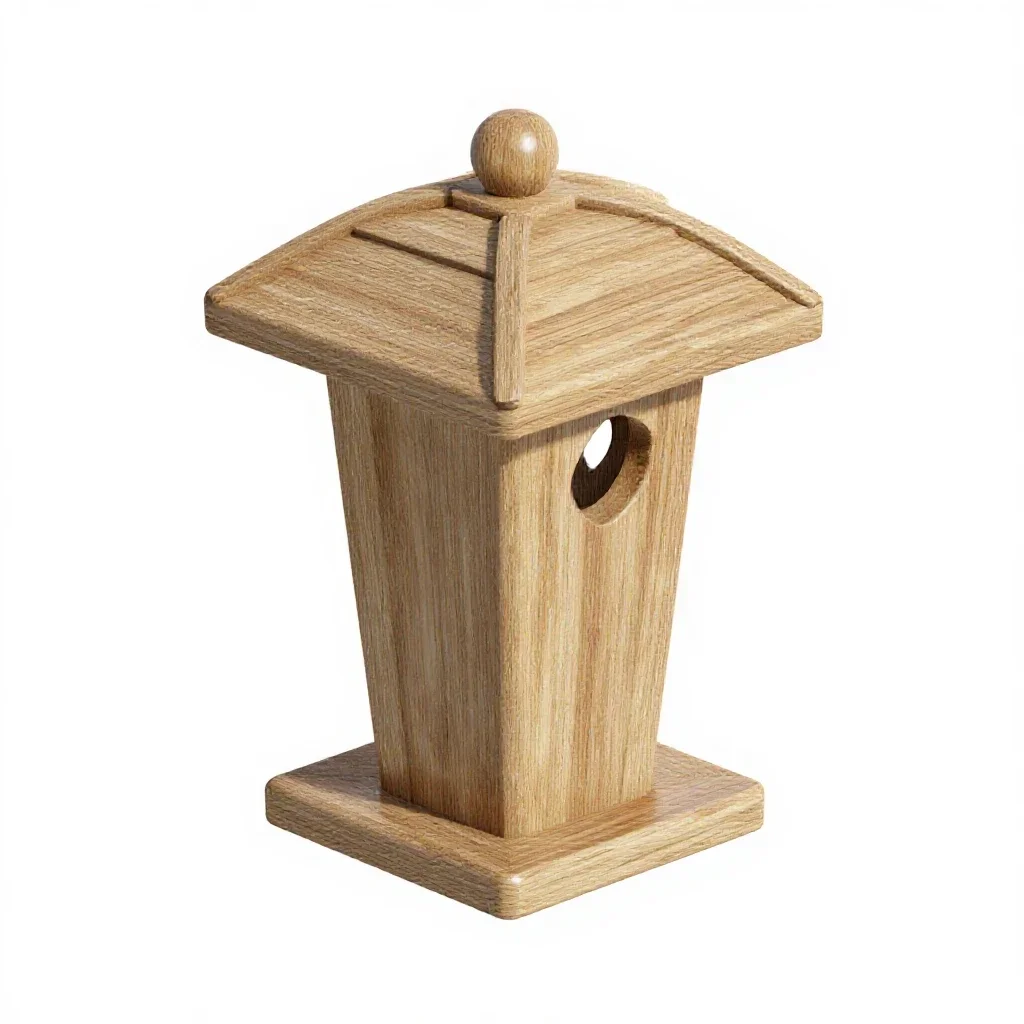 Bird feeder isolated on a white background