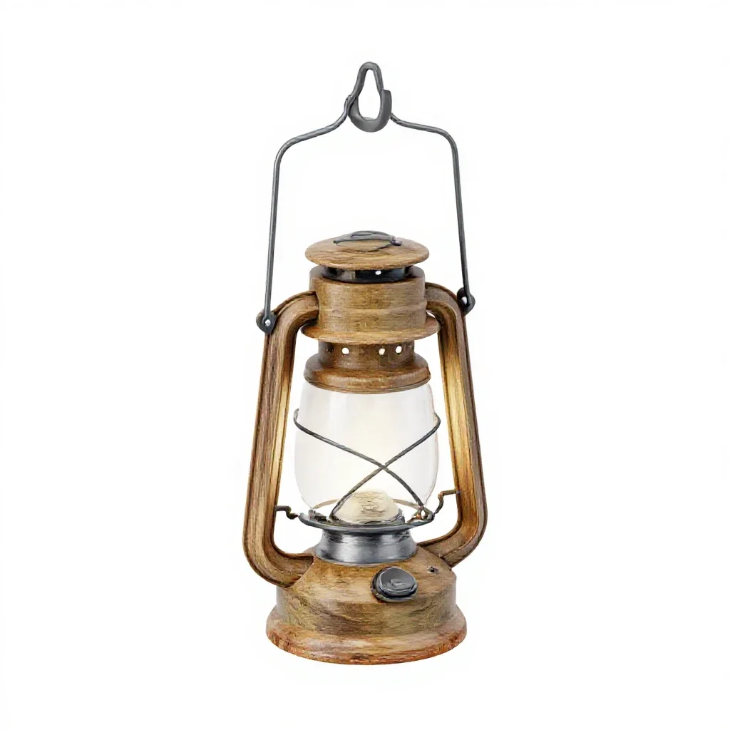 Camping lantern hook isolated on a white background