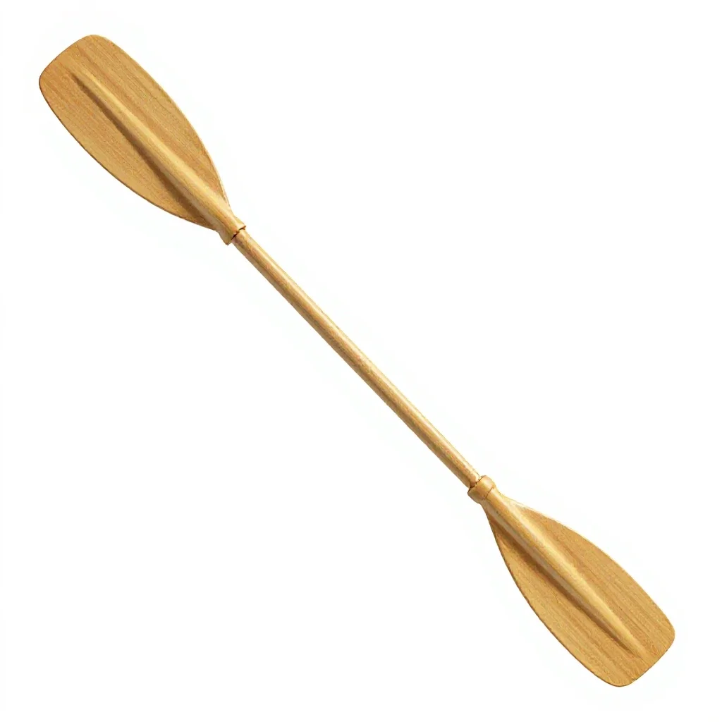 Canoe paddle isolated on a white background