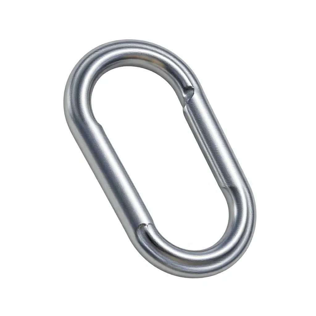 Carabiner isolated on a white background