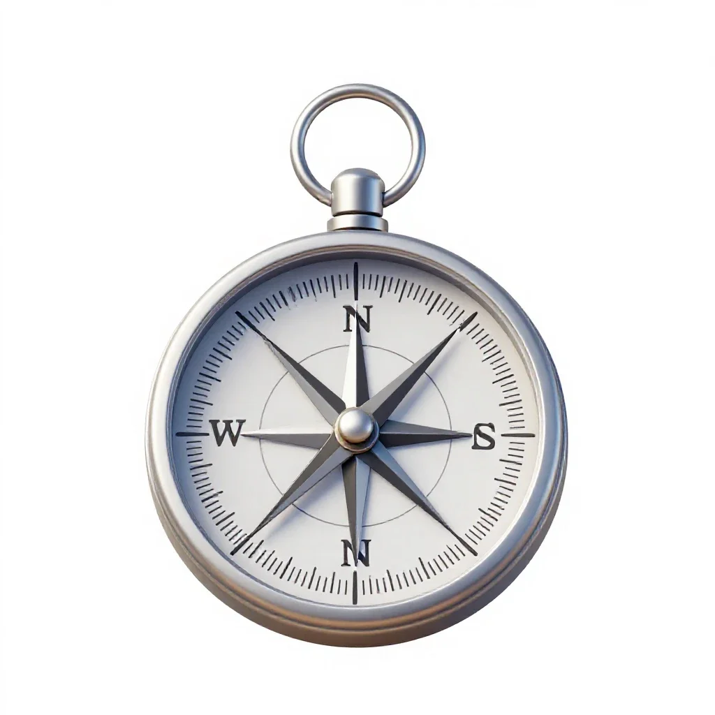 Compass isolated on a white background