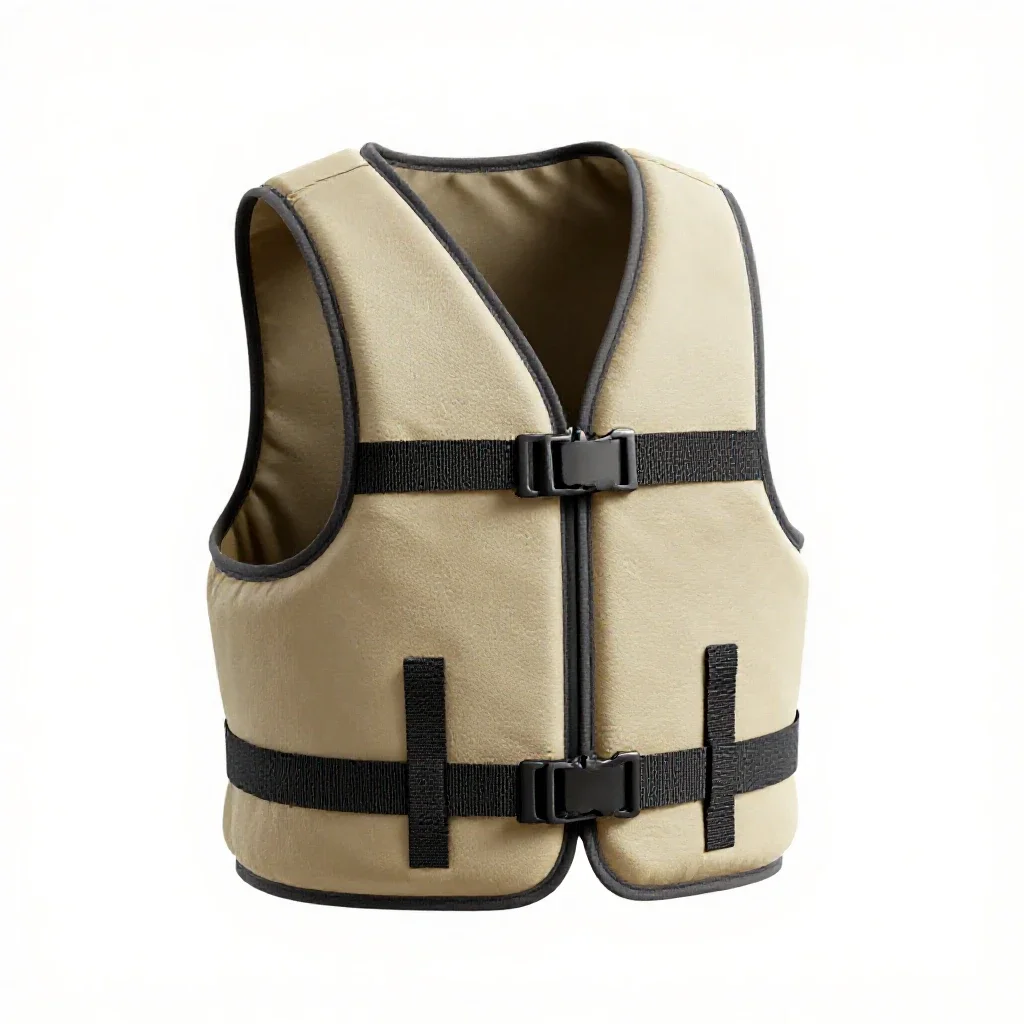Life vest isolated on a white background