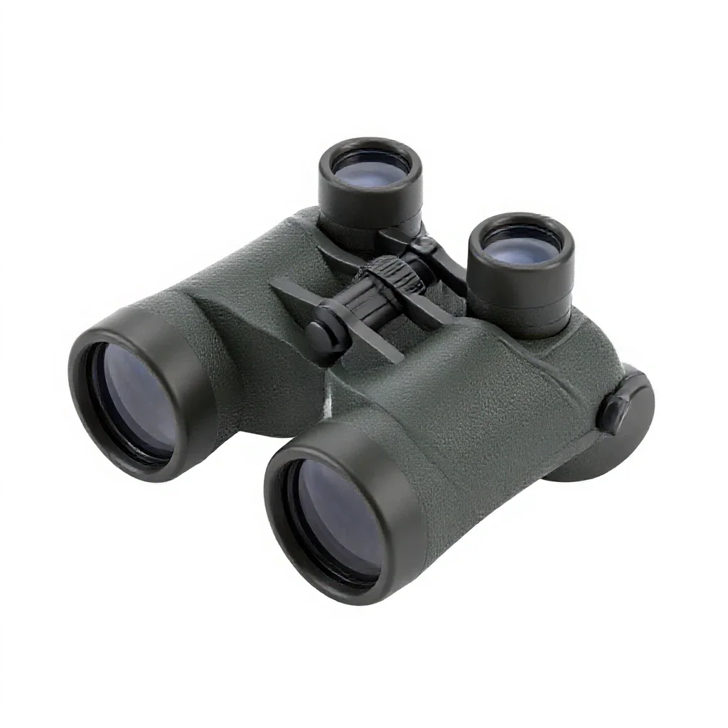 Pair of binoculars isolated on a white background