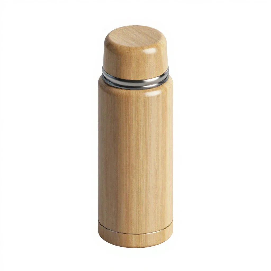 Thermos flask isolated on a white background