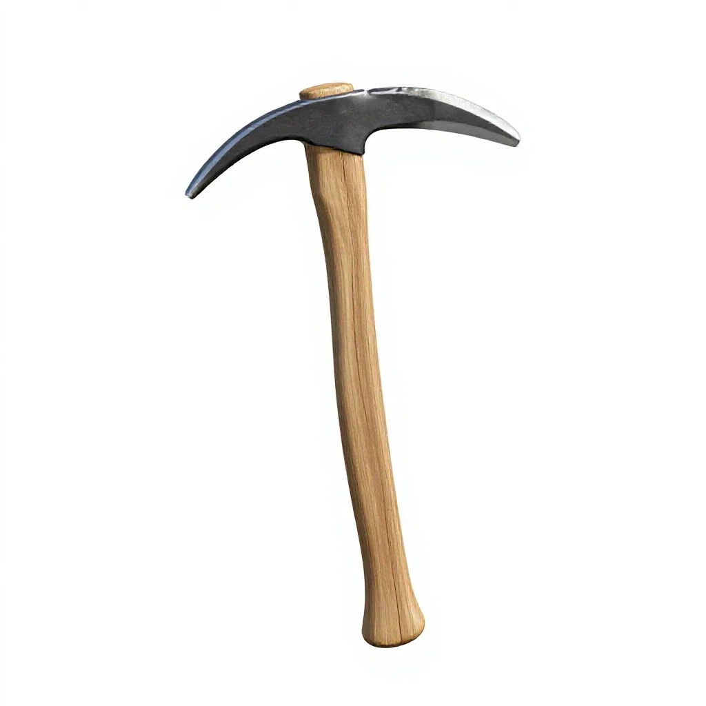 Ice axe isolated on a white background