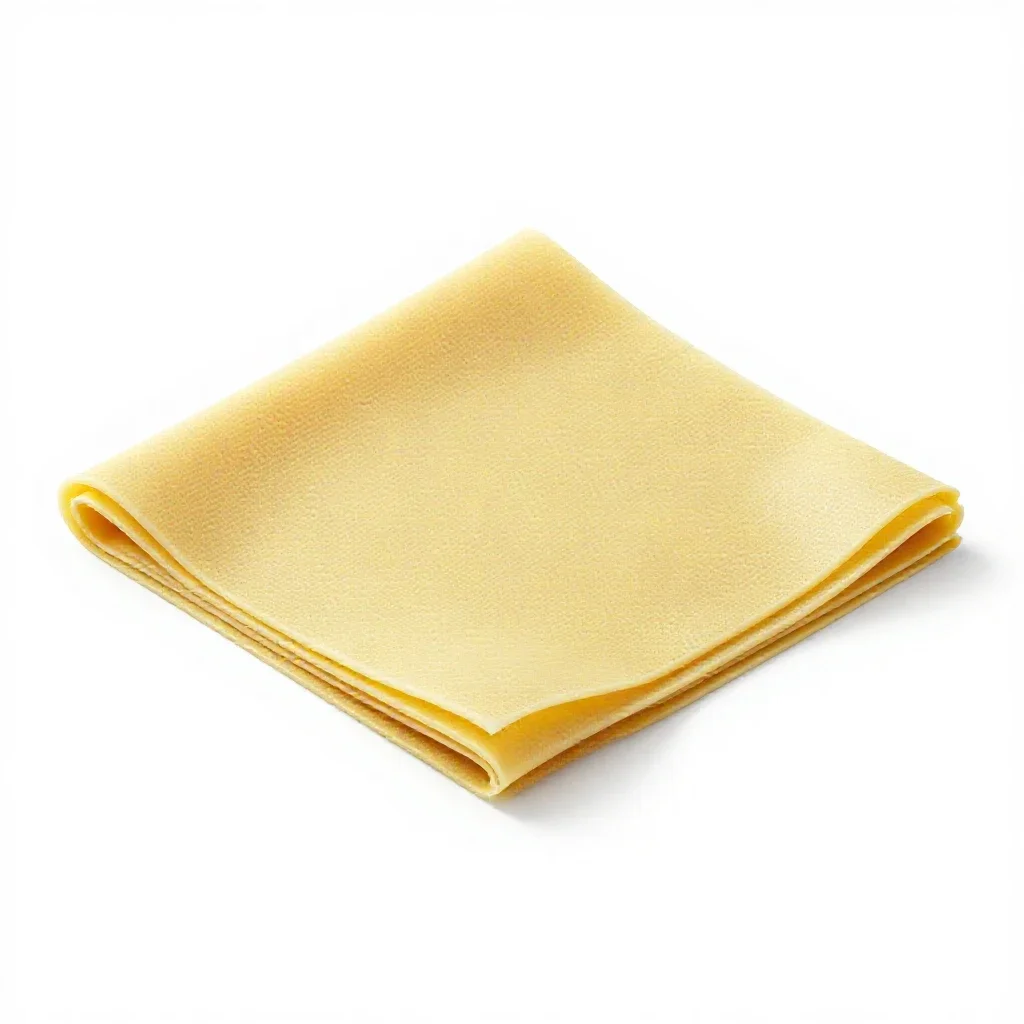 Beeswax wrap folded isolated on a white background