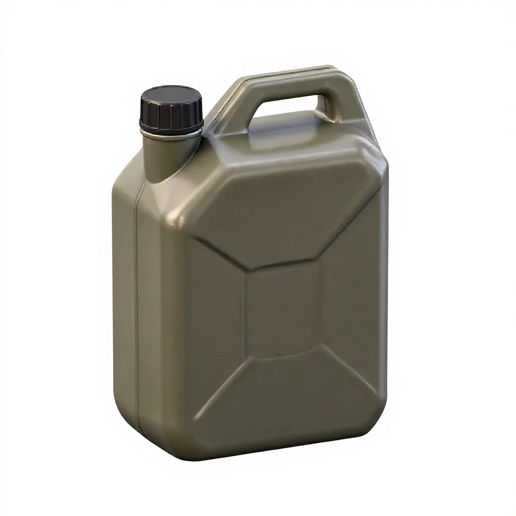 Jerrycan for fuel isolated on a white background