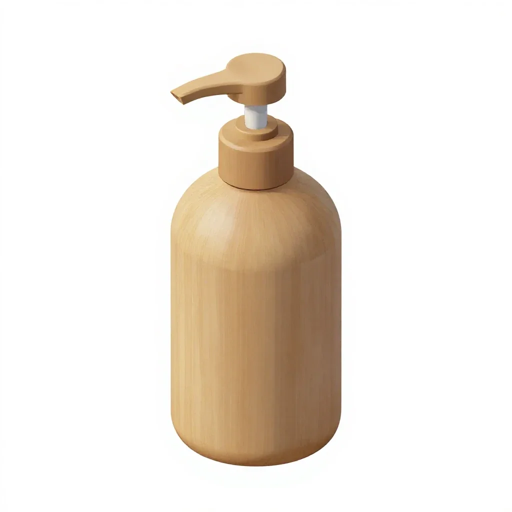 Pump dispenser bottle isolated on a white background