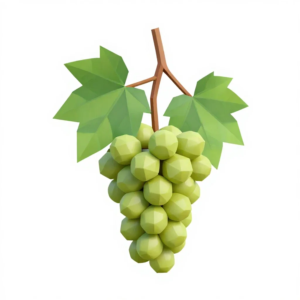 Grape vine cutting isolated on a white background