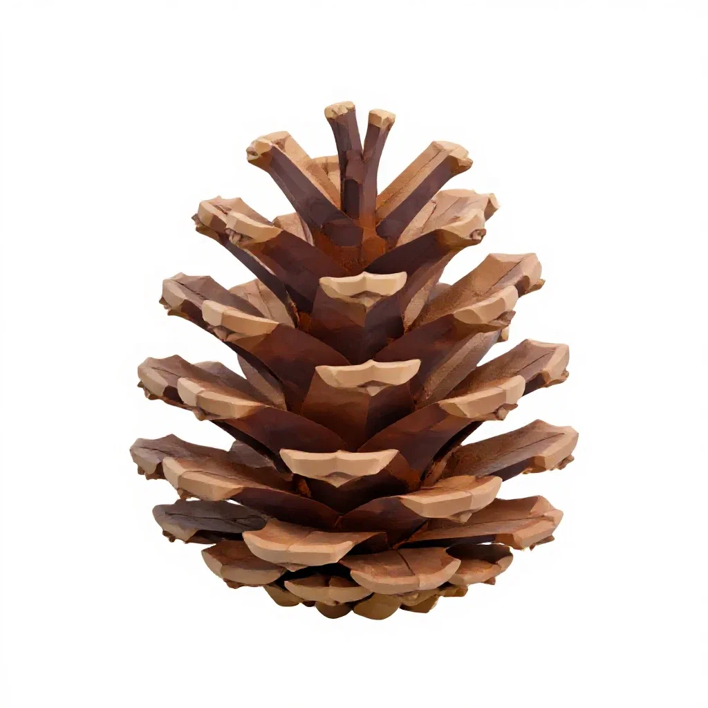 Pine cone isolated on a white background