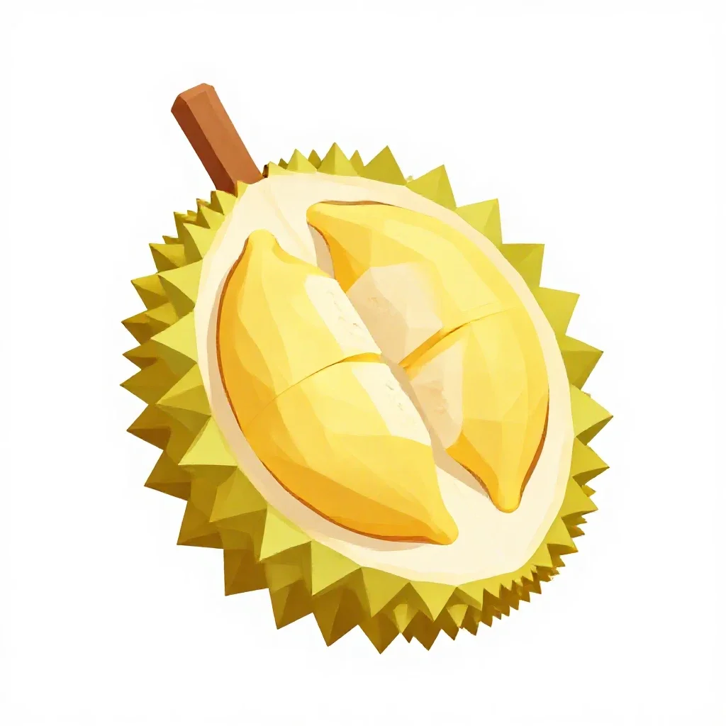 Durian isolated on a white background