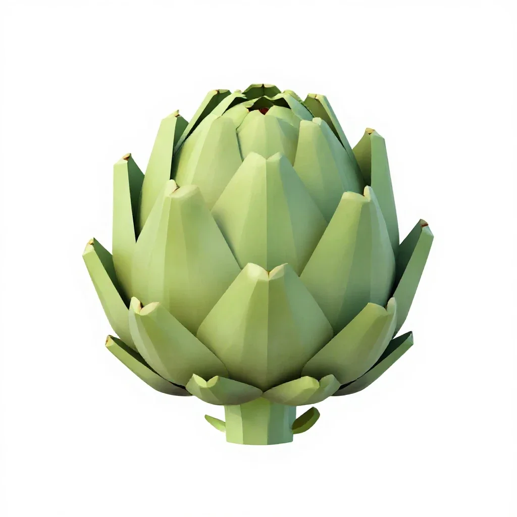 Globe artichoke isolated on a white background