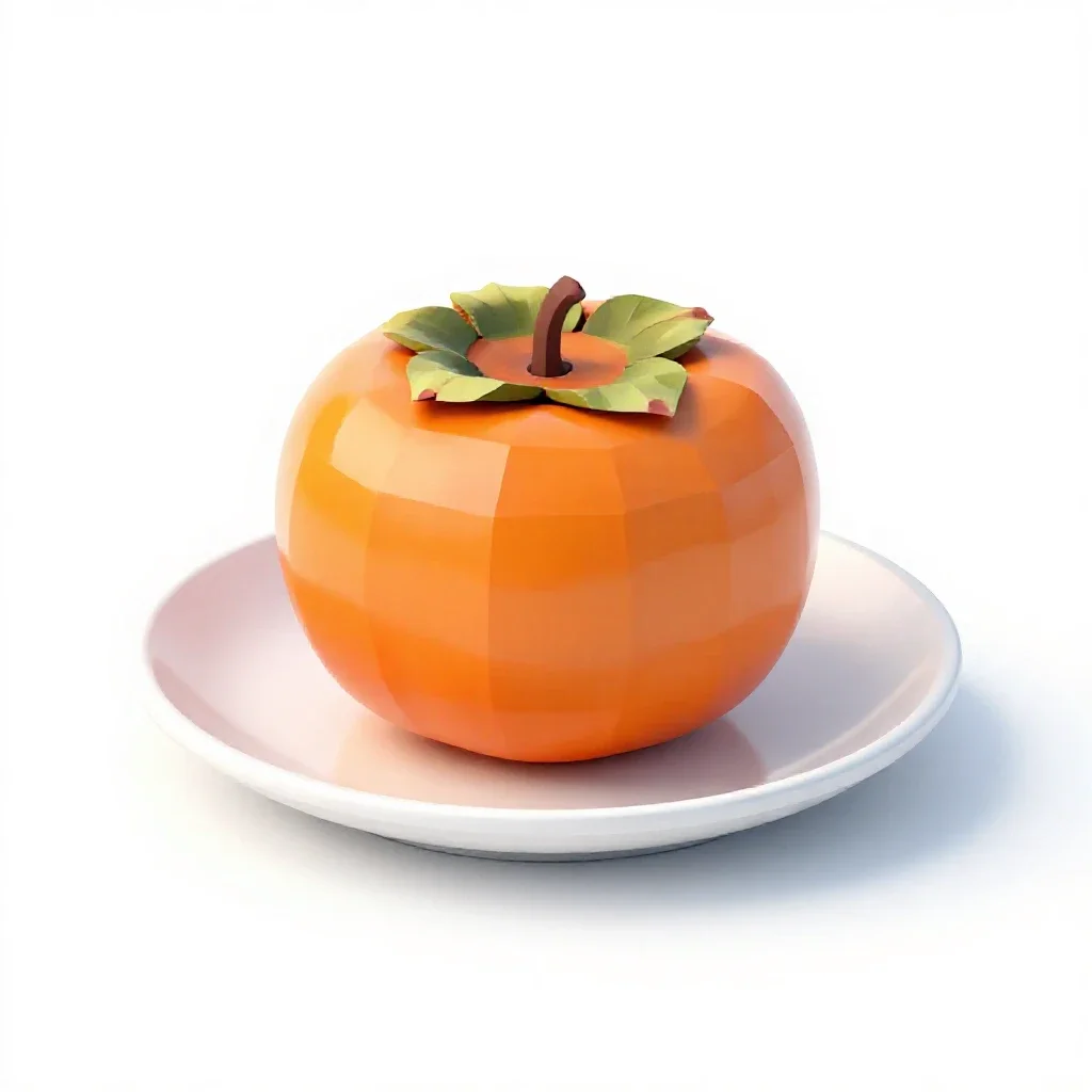 Persimmon isolated on a white background