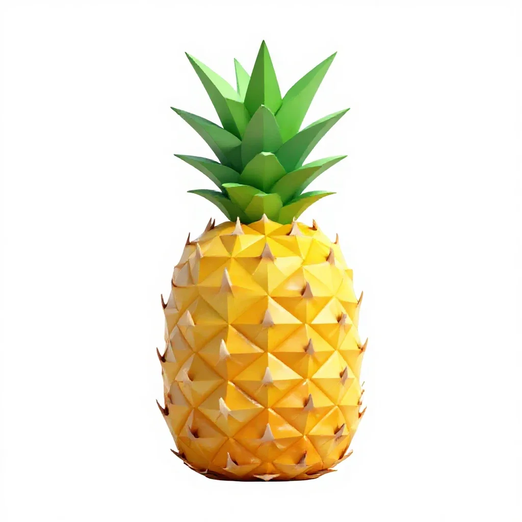 Pineapple isolated on a white background