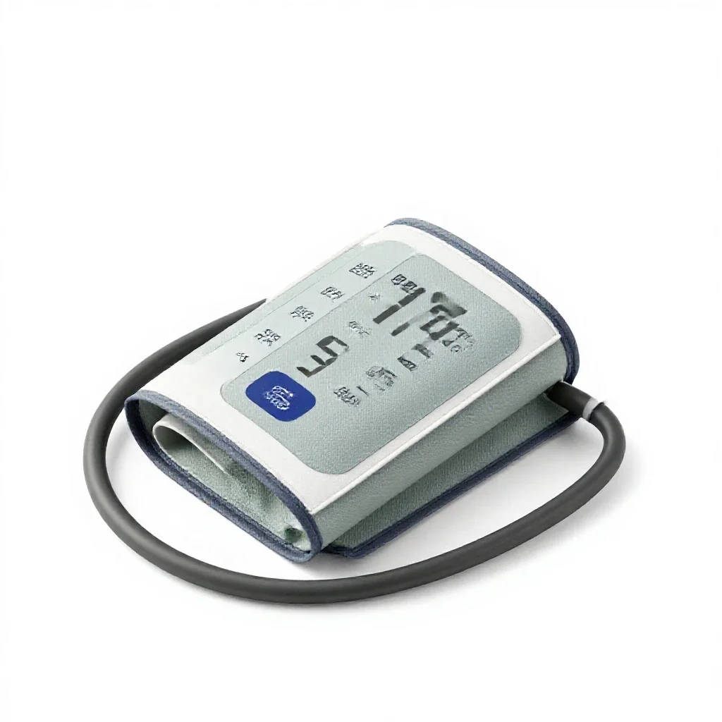 Blood pressure cuff isolated on a white background