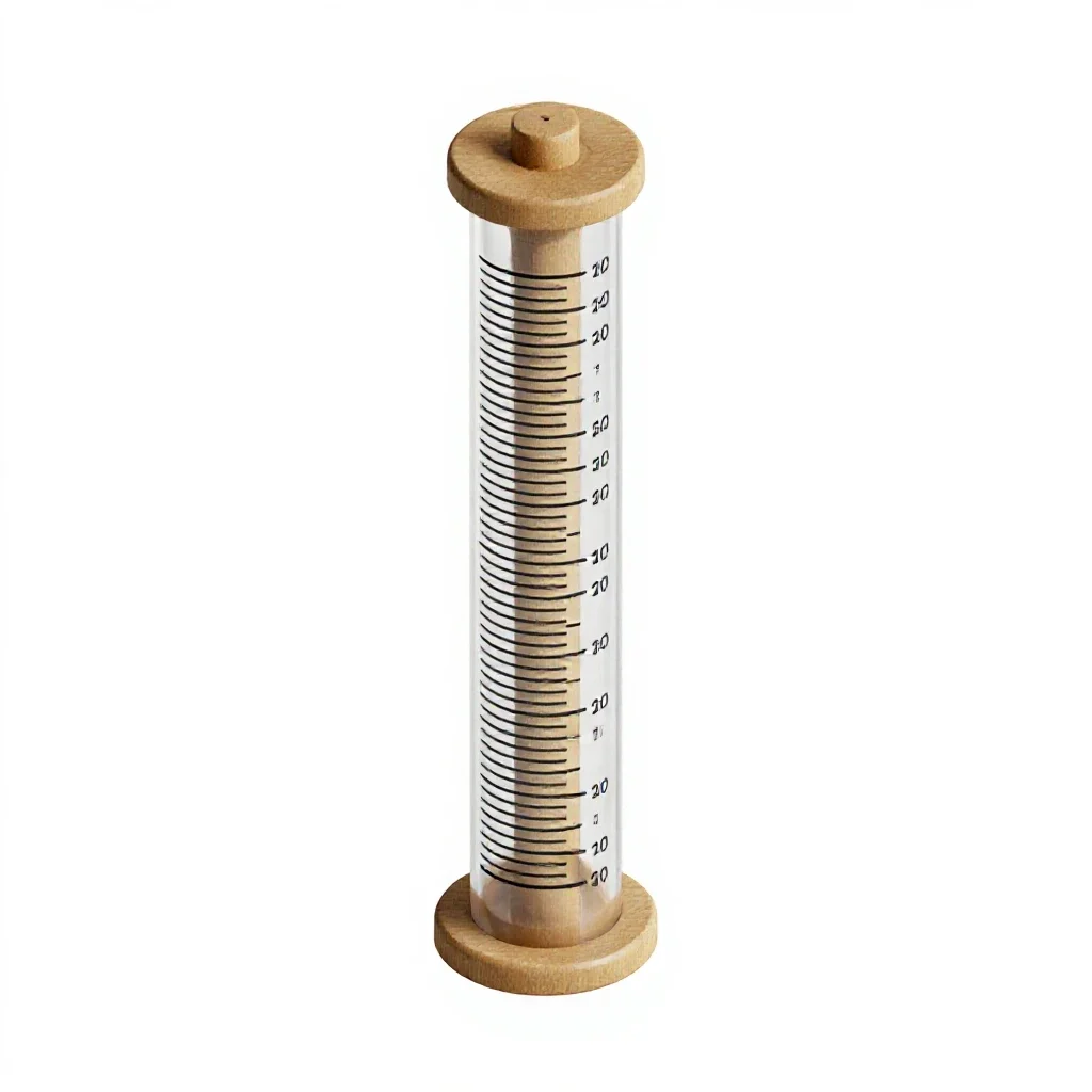 Graduated cylinder isolated on a white background