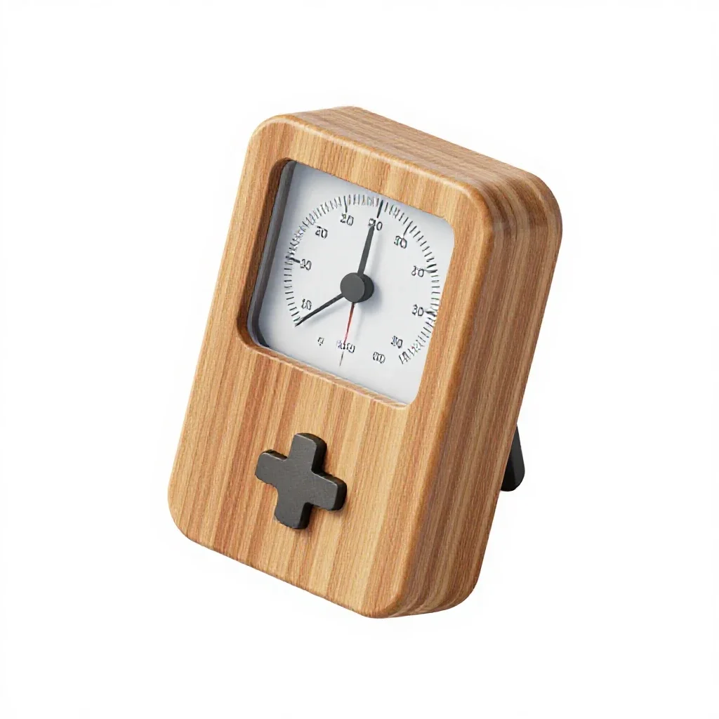 Hygrometer isolated on a white background