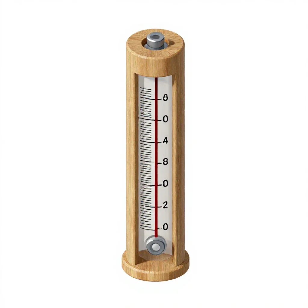 Rain gauge isolated on a white background