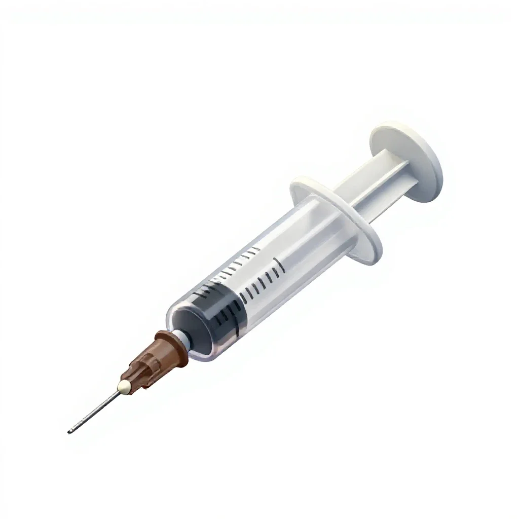 Syringe isolated on a white background