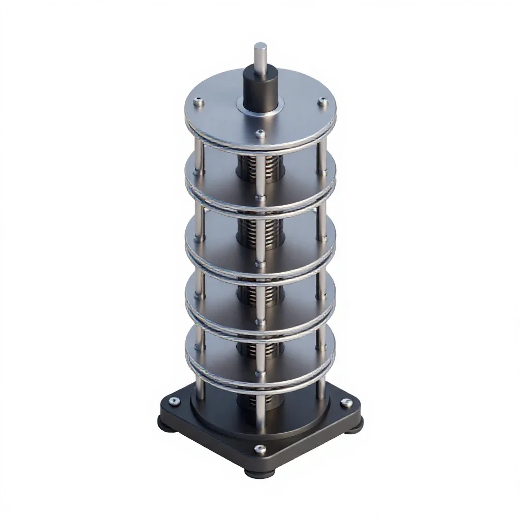 Tesla coil isolated on a white background