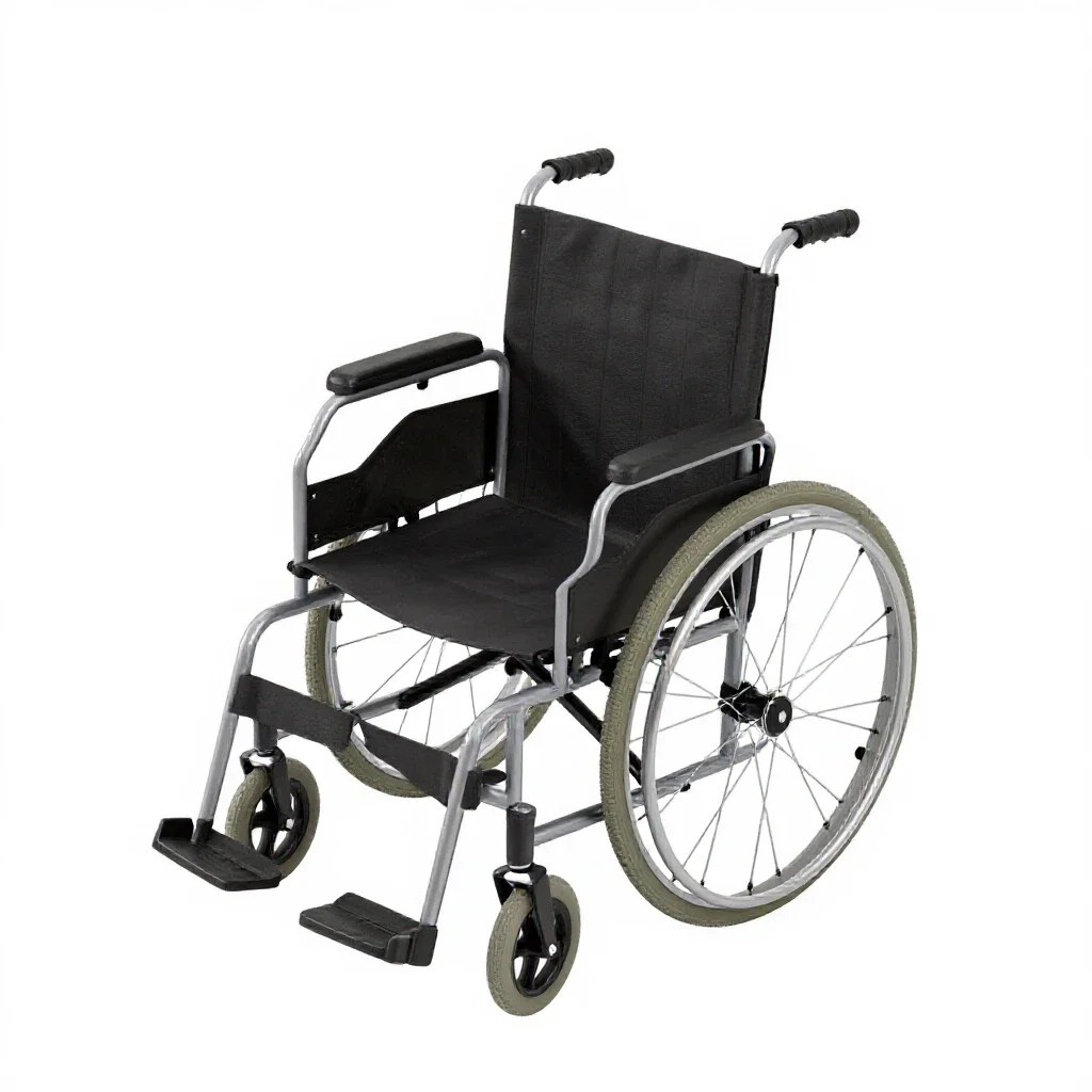 Wheelchair isolated on a white background