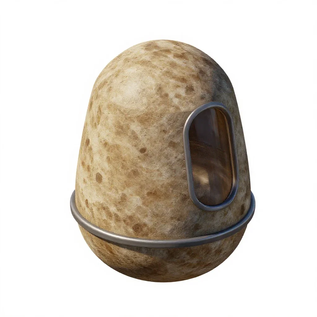 Cryosleep pod isolated on a white background