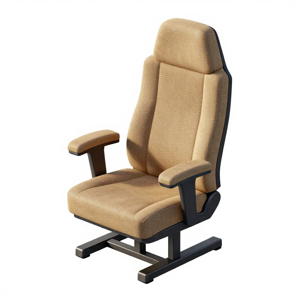 Mech cockpit chair isolated on a white background