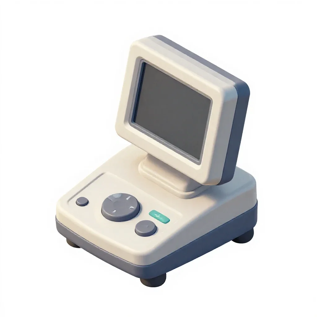 Med-bay diagnostic scanner isolated on a white background