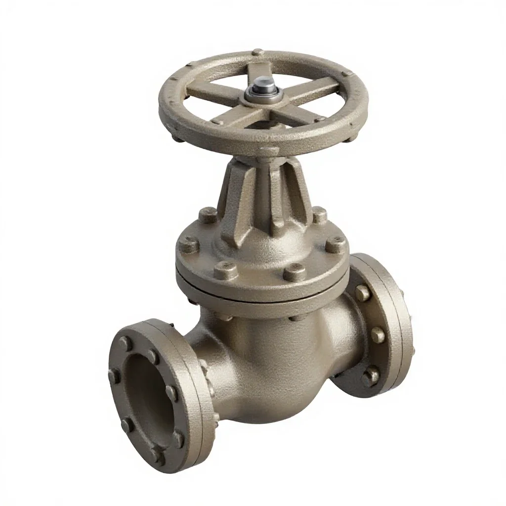 Reactor coolant valve isolated on a white background