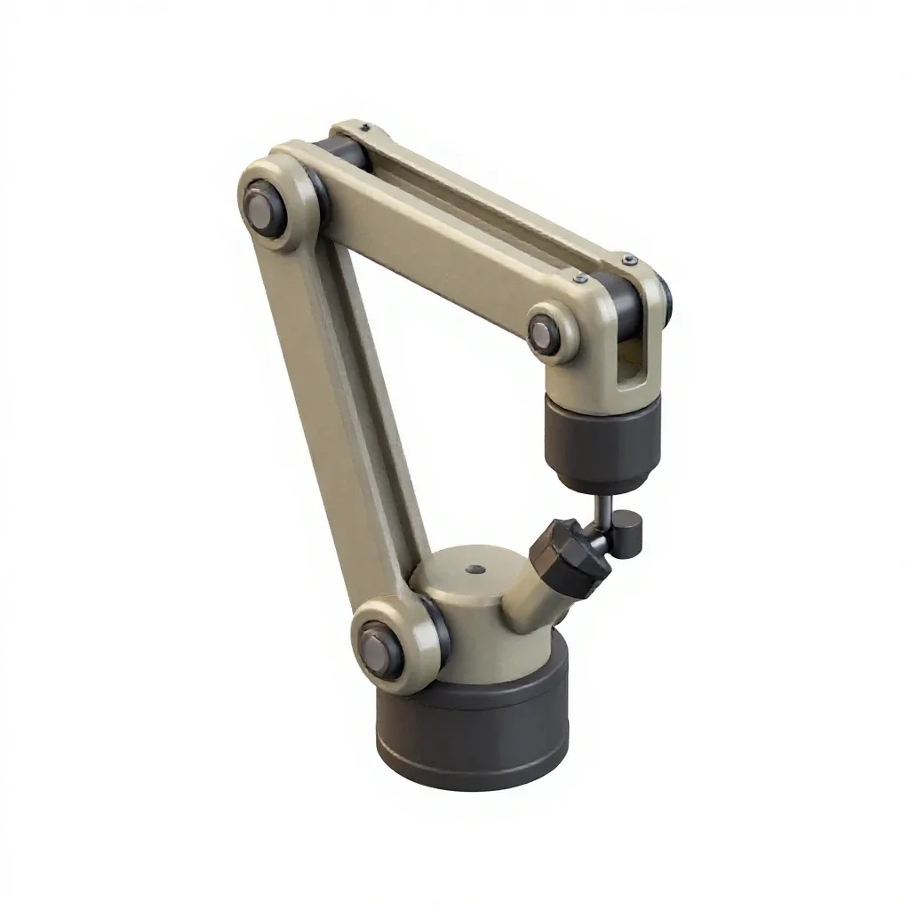 Servo actuator arm isolated on a white background